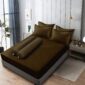 Vallery Quincy - Sprei Emboss Coffee