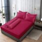 Vallery Quincy - Sprei Emboss Dark Pink