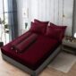 Vallery Quincy - Sprei Emboss Dark Red