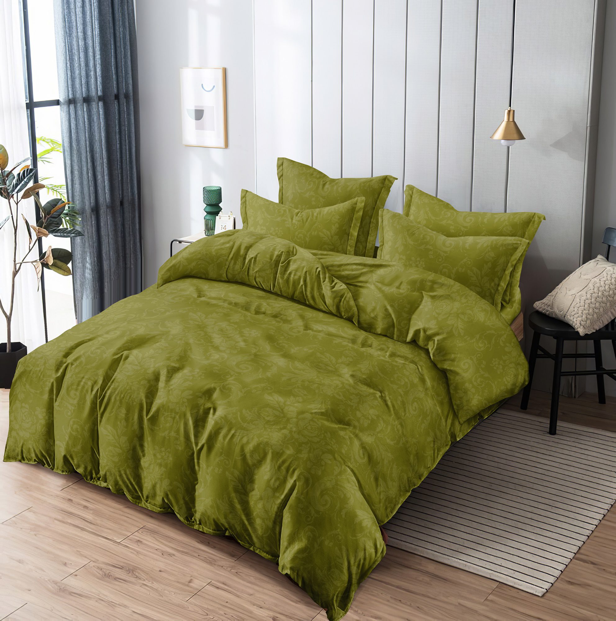 Vallery Quincy - Bed Cover Emboss Green