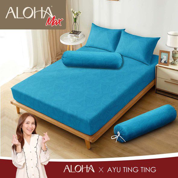 Aloha Max - Sprei Hawaian Blue Emboss