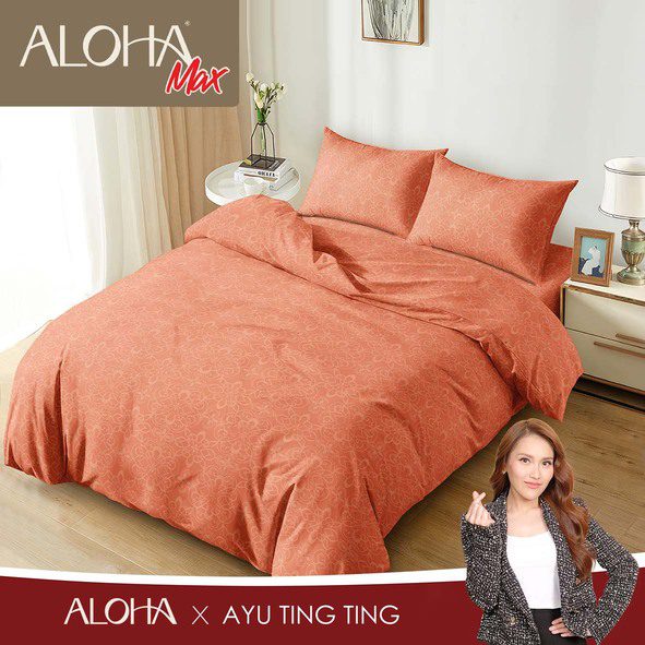 Aloha Max - Bed Cover Orange Emboss