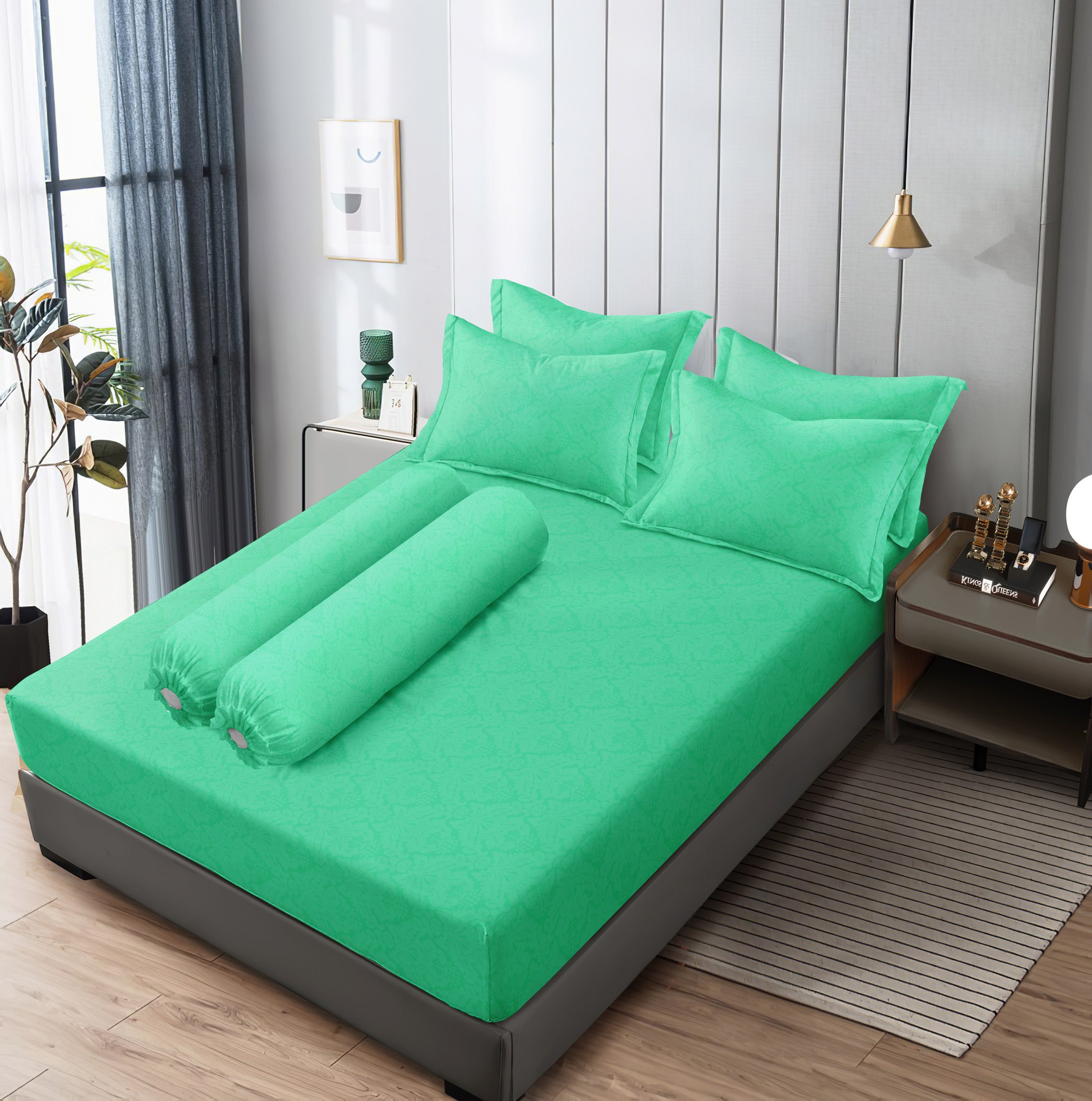 Vallery Quincy - Sprei Emboss Opal