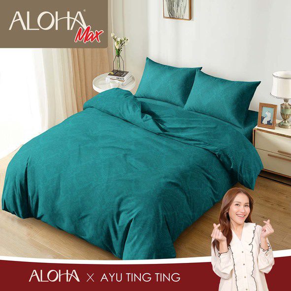 Aloha Max - Bed Cover Teal Emboss